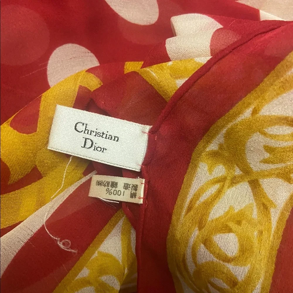 Stunning Christian Dior Vintage scarf‎ silk